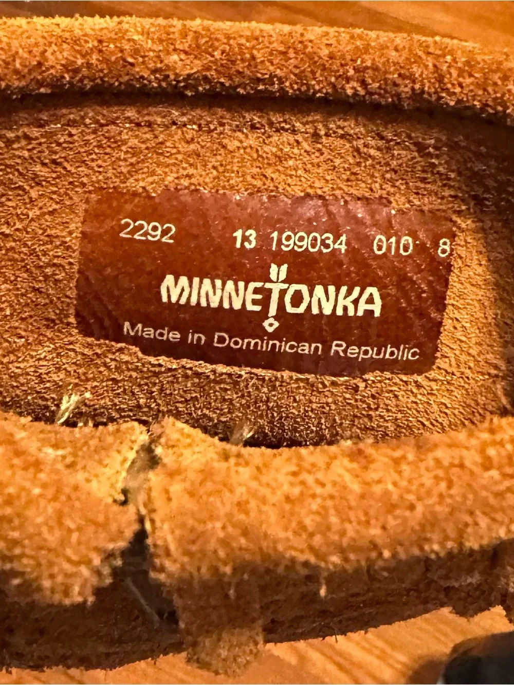 Minnetonka Kids Suede Fringe Moccasins - Brown